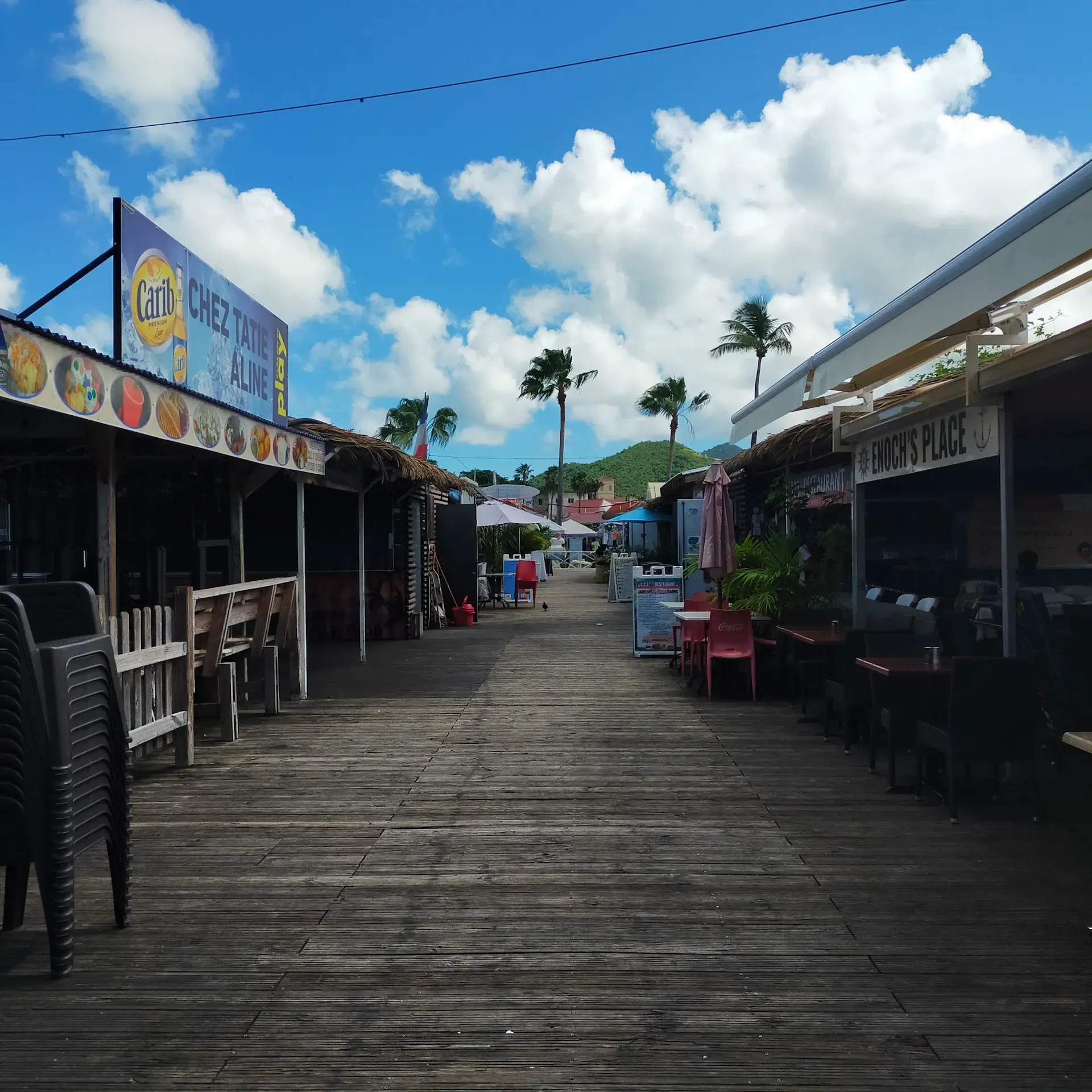 Lolo barbecue spot in Marigot marked on SXM map