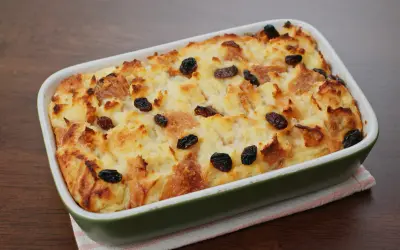 Homemade caribbean spiced bread pudding from St Maarten. Things to do in St Martin