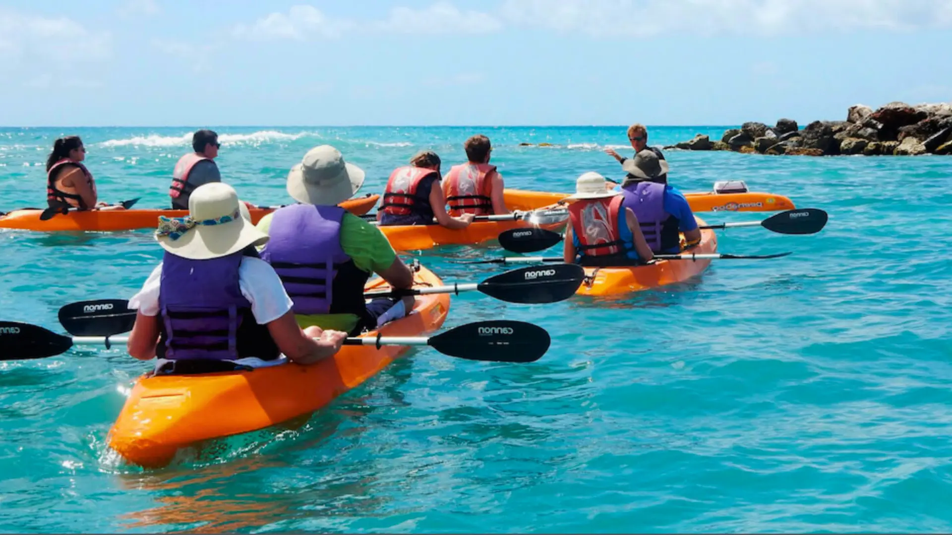 Glass bottom Kayak tour Sint Maarten