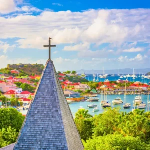 View of Gustavia Harbour, St Barths